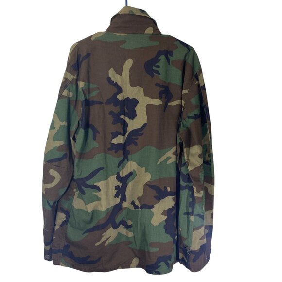 Vintage U.S. Military Cammy Blouse Uniform Large Long Green Camouflage Classic - Picture 2 of 3